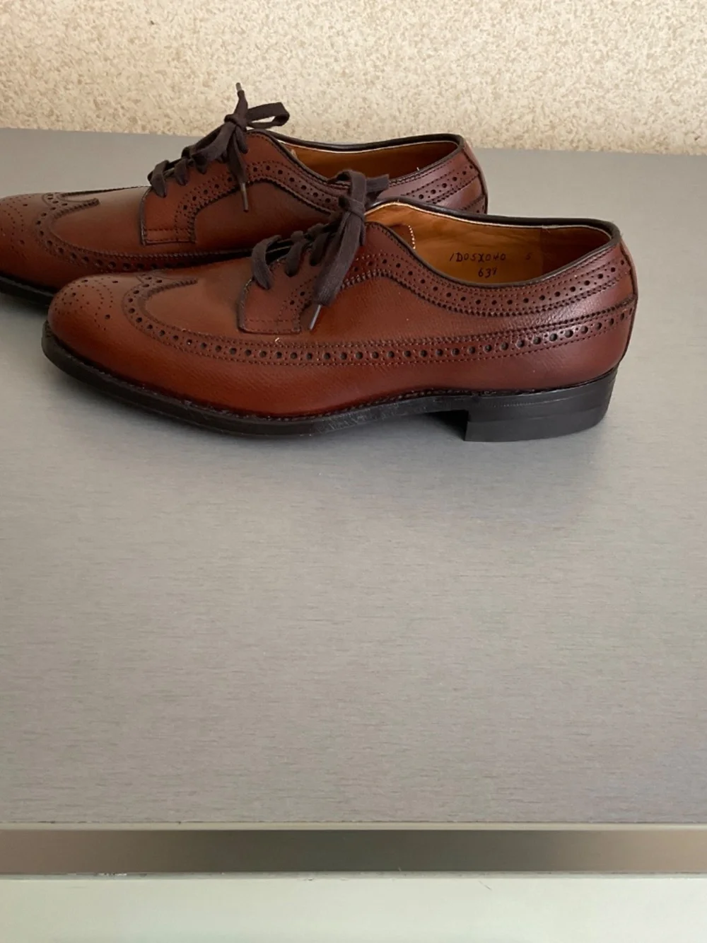 Alden new brown leather shoes